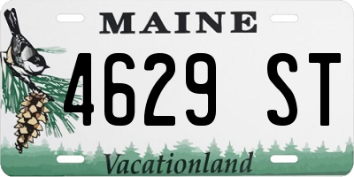 ME license plate 4629ST