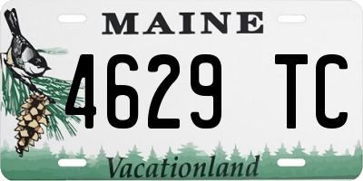 ME license plate 4629TC