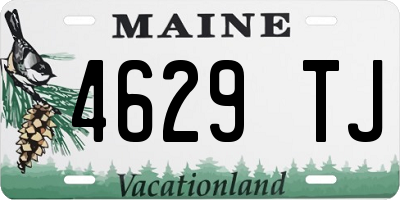 ME license plate 4629TJ