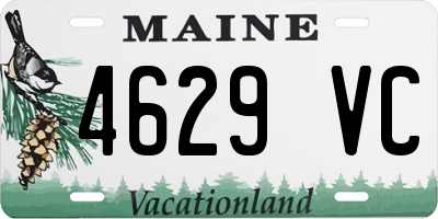 ME license plate 4629VC