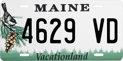 ME license plate 4629VD