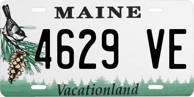 ME license plate 4629VE