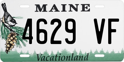 ME license plate 4629VF