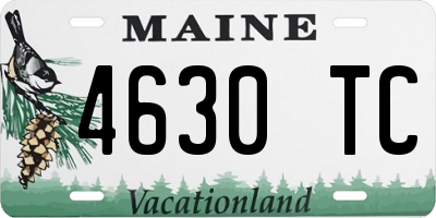 ME license plate 4630TC