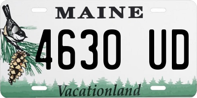 ME license plate 4630UD