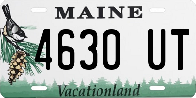 ME license plate 4630UT