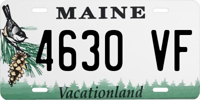ME license plate 4630VF