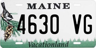 ME license plate 4630VG