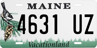 ME license plate 4631UZ