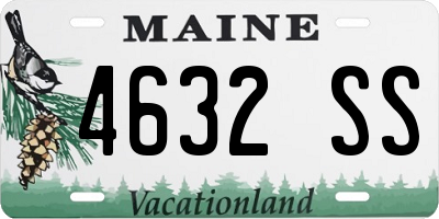 ME license plate 4632SS
