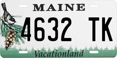 ME license plate 4632TK