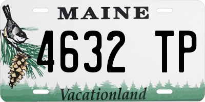 ME license plate 4632TP