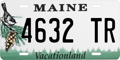 ME license plate 4632TR