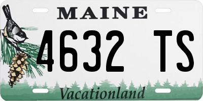 ME license plate 4632TS