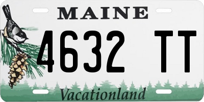 ME license plate 4632TT