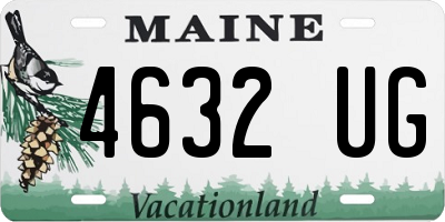 ME license plate 4632UG