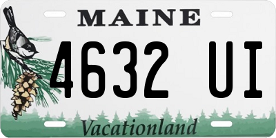 ME license plate 4632UI