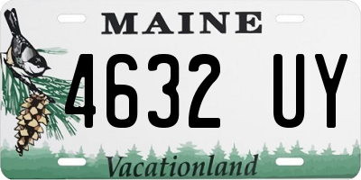 ME license plate 4632UY