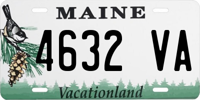 ME license plate 4632VA