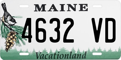 ME license plate 4632VD