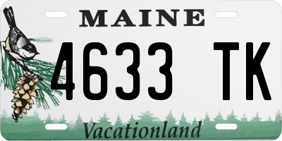 ME license plate 4633TK