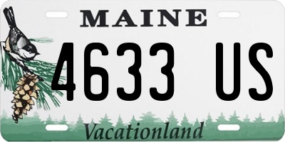 ME license plate 4633US