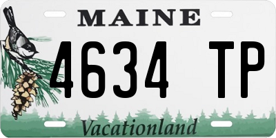 ME license plate 4634TP