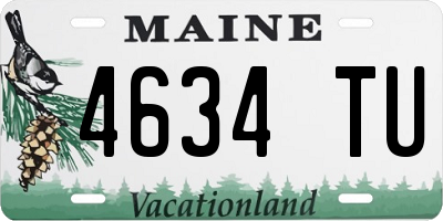 ME license plate 4634TU