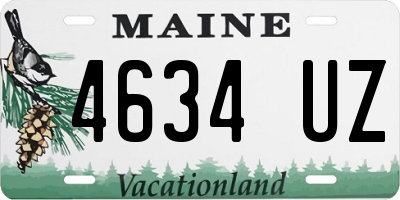 ME license plate 4634UZ