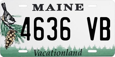ME license plate 4636VB