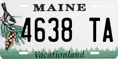 ME license plate 4638TA