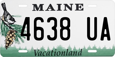 ME license plate 4638UA