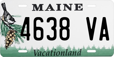 ME license plate 4638VA