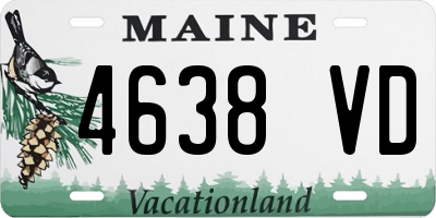 ME license plate 4638VD