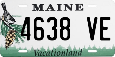 ME license plate 4638VE