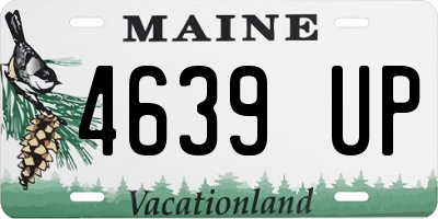 ME license plate 4639UP