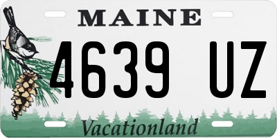 ME license plate 4639UZ