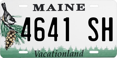 ME license plate 4641SH