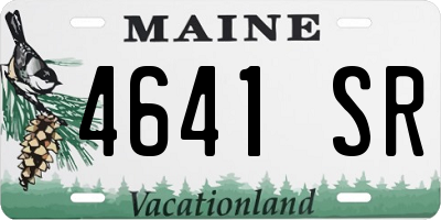 ME license plate 4641SR