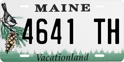 ME license plate 4641TH