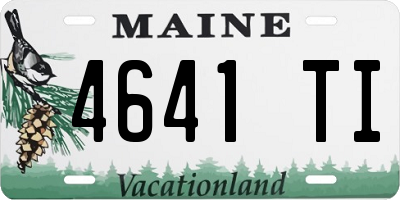 ME license plate 4641TI