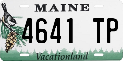 ME license plate 4641TP