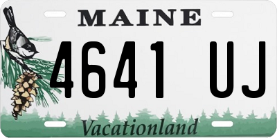 ME license plate 4641UJ