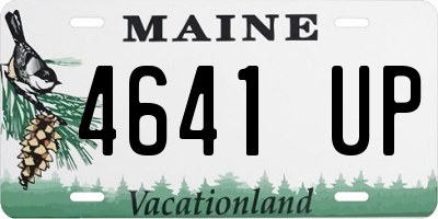 ME license plate 4641UP