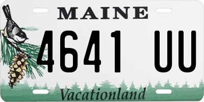 ME license plate 4641UU