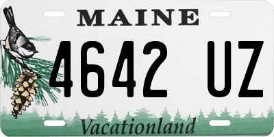 ME license plate 4642UZ