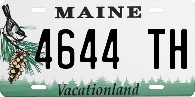 ME license plate 4644TH