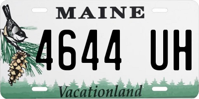 ME license plate 4644UH