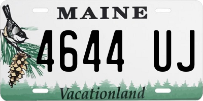 ME license plate 4644UJ