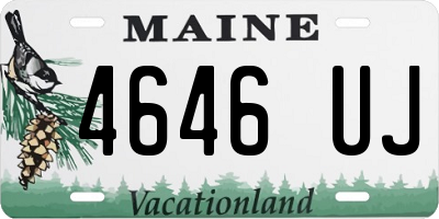 ME license plate 4646UJ